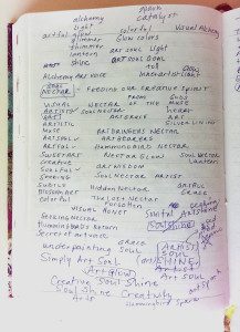 Brainstorming for Artist Strong